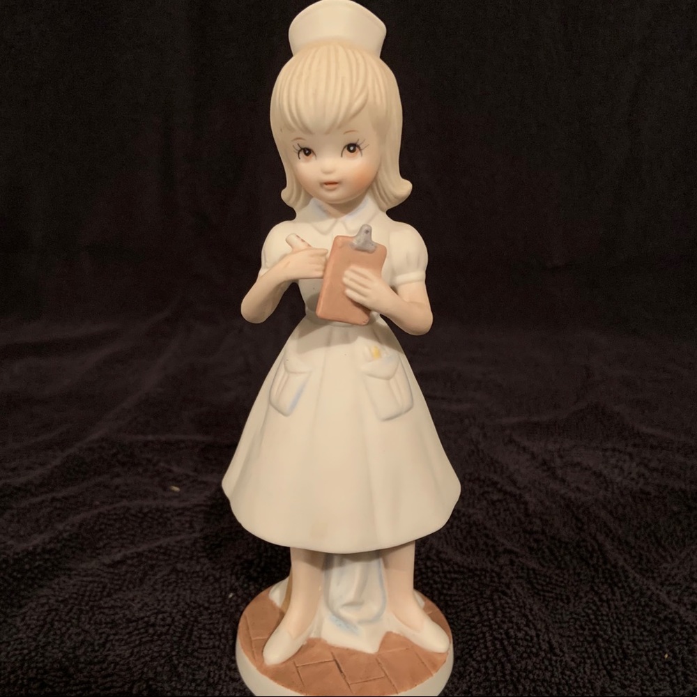 Vintage 1985 Lefton Nurse Figurine